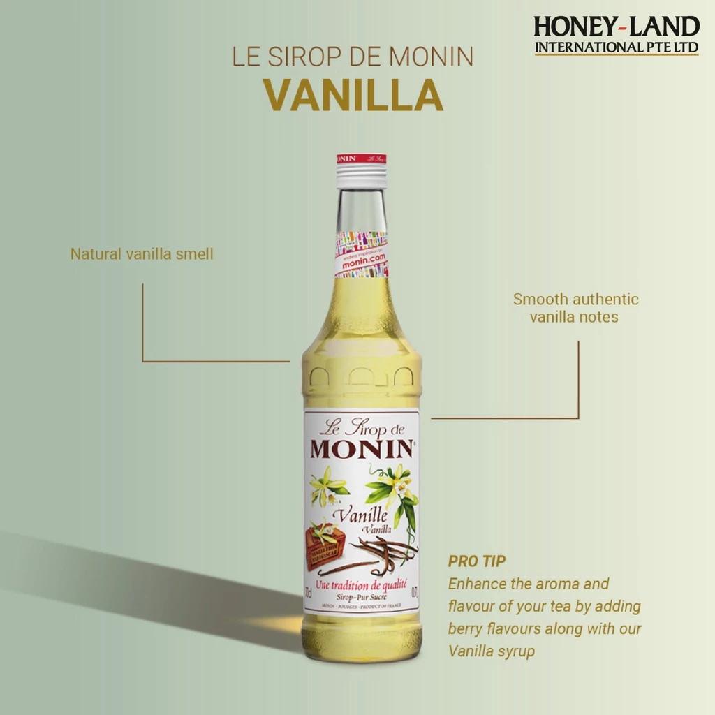 MONIN Vanilla Syrup - 700ML - Image 2